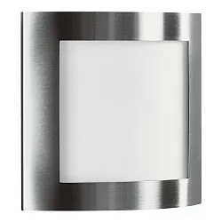 Wand- en plafondarmatuur TYPE NO 6193 halfrond E27 IP44, rvs mat, opaal dimbaar