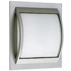 Wand- en plafondarmatuur TYPE NO 6202 groot E27 IP44, zilver mat dimbaar