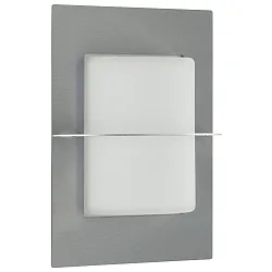 Outdoor Wall luminaire Type No. 6223, IP44, E27 QA55 max. 57W, stainless steel matt / opal