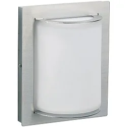 Wand- en plafondarmatuur TYPE NO 6280 E27 IP44, rvs mat dimbaar