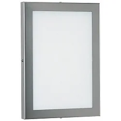 Wand- en plafondarmatuur TYPE NO 6350 groot, hoekig IP54, rvs dimbaar