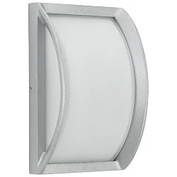 Outdoor LED Wall and Ceiling luminaire Type No. 6389, 18.5 x 28.5cm, IP44, 10W 3000K 900lm, cast alu, dimmable, white