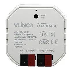 Gateway GKNXBT programmeerbaar, KNX bestuurbaar, Bluetooth-besturingssignaaluitgang, wit