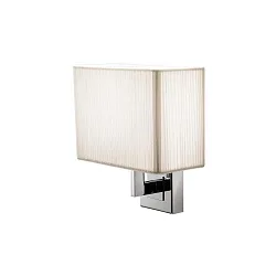 Wandarmatuur AP CLAVIUS E14 IP20, chroom, wit dimbaar