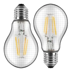 LED gloeilamp set van 2 E27 4,5W 470lm 2700K 300° CRI > 80 