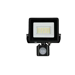 floodlight swivelling, with sensor IP44, black 