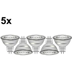 LED reflectorlamp MR16 set van 5 GU5.3 3,5W 345lm 2700K 36° 