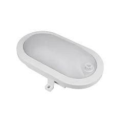 Armatuur voor vochtige ruimten BASIS FIX SENSOR ovaal IP54, grijs 