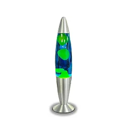 LED lava lamp HYBRID with switch, with plug IP20, blue, yellow 
