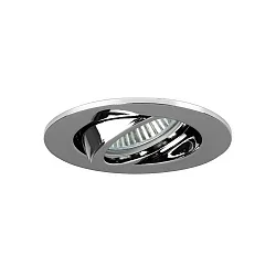 Downlight rond, draaibaar GX5,3 IP20, chroom dimbaar
