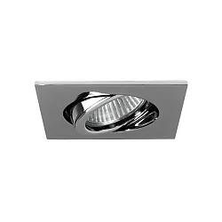 Downlight draaibaar, vierkant GX5,3 IP20, chroom dimbaar
