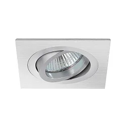 Downlight draaibaar, vierkant GX5,3 IP20, aluminium mat dimbaar
