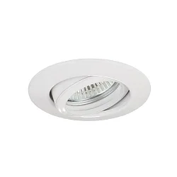 Inbouwarmatuur rond, draaibaar GX5,3 IP20, wit dimbaar