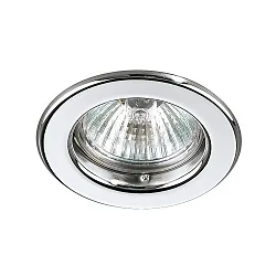 Downlight rond, stijf GX5,3 IP20, chroom dimbaar
