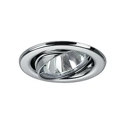 Downlight rond, draaibaar GX5,3 IP20, chroom dimbaar