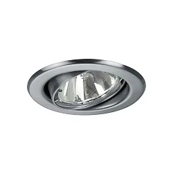Downlight rond, draaibaar GX5,3 IP20, chroom mat dimbaar