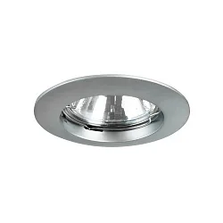 Downlight stijf GX5,3 IP20, chroom mat dimbaar