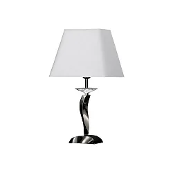 Tafelarmatuur GIRATA E27 IP20, chroom, wit dimbaar