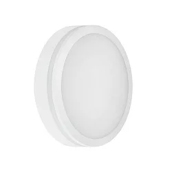 Wandarmatuur voor buitenshuis EYE rond, slagvast, zijdelingse straling IP65, wit mat 