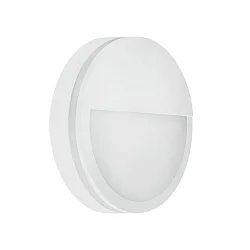 Wandarmatuur voor buitenshuis EYE halfrond, slagvast, zijdelingse straling IP65, wit mat 