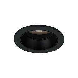 Plafondinbouwarmatuur ALTERO-R rond, direct IP44, zwart dimbaar