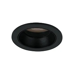 Inbouwarmatuur, glanzend, zwart, transparant 9,2W 820lm 3000K 20-40° 20-40° CRI 80-89