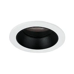 ceiling recessed luminaire ALTERO-R round, direct IP44, black, white dimmable