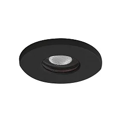 Spot zonder reflector, zwart, transparant 