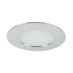 Downlight rond, ingebouwde versie IP44, chroom dimbaar