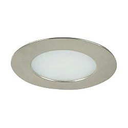 Downlight rond, ingebouwde versie IP44, nikkel mat dimbaar