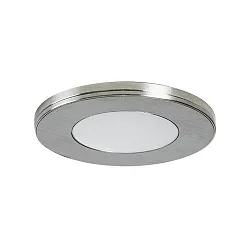 Recessed LED downlight 12V DC, IP20, with magnetic cover, 2.6W 3000K 180lm 120°, matt nickel