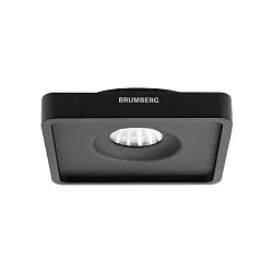 Downlight QUIBIC hoekig, ingebouwde versie, direct / indirect IP20, zwart mat dimbaar