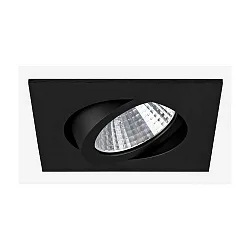 recessed luminaire IP20, glossy, black, transparent  7W 740lm 2700K 20-40° 20-40° CRI 80-89