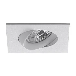 Downlight INDIWO83 draaibaar, vierkant IP44, wit dimbaar