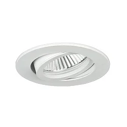 recessed luminaire PAYTON-R round, swivelling LED IP20, white dimmable 3W 290lm 2700K 38° 38° CRI 80-89