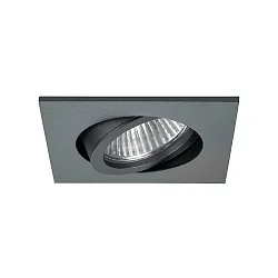 Inbouwarmatuur IP20, glanzend, titaan, transparant 3W 290lm 2700K 20-40° 20-40° CRI 80-89