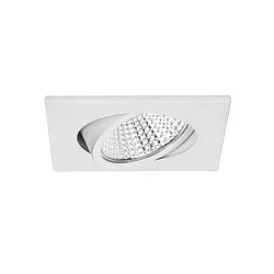 Inbouwarmatuur IP20, glanzend, transparant, wit dimbaar 12W 1280lm 4000K 20-40° 20-40° CRI 80-89