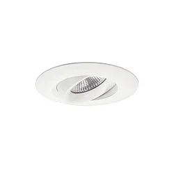 Plafondinbouwarmatuur KARYL draaibaar, roteerbaar, direct IP20, transparant, wit dimbaar