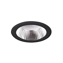 Inbouwarmatuur IP20, glanzend, opaal, zwart 11W 801lm 3000K CRI 90-100