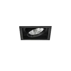 recessed luminaire IP20, glossy, black dimmable 40W 4560lm 4000K CRI 90-100