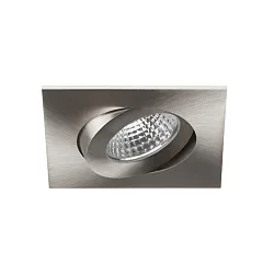 Inbouwarmatuur OLENI-S / PHASE DIM 830 hoekig, draaibaar, dimbaar IP20, nikkel mat dimbaar 6,7W 570lm 3000K 38° CRI >80