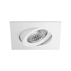 Inbouwarmatuur OLENI-S / PHASE DIM 830 hoekig, draaibaar, dimbaar IP20, wit mat dimbaar 6,7W 570lm 3000K 38° CRI >80