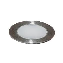 Vloerinbouwarmatuur rond IP67, aluminium, rvs 