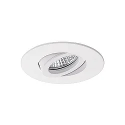Inbouwarmatuur EXPAND GX5.3 rond, draaibaar IP20, wit mat dimbaar