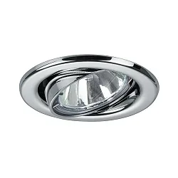 Inbouwspot BRONNY GU10 rond, draaibaar GU10 IP20, chroom dimbaar