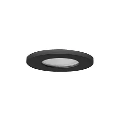 Inbouwarmatuur STEAM-R rond, direct IP65, zwart dimbaar