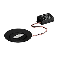 recessed luminaire BREENA R round, swivelling, switchable LED IP20, black 6W 680lm 3000K 20-40° 20-40° CRI 80-89