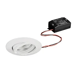 Inbouwarmatuur BREENA R rond, draaibaar, schakelbaar LED IP20, wit 6W 680lm 3000K 20-40° 20-40° CRI 80-89
