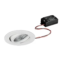 Inbouwspot TIRREL-R LED ON-OFF rond, draaibaar, schakelbaar IP20, wit