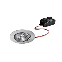 Inbouwspot TIRREL-R LED ON-OFF rond, draaibaar, schakelbaar IP20, aluminium mat